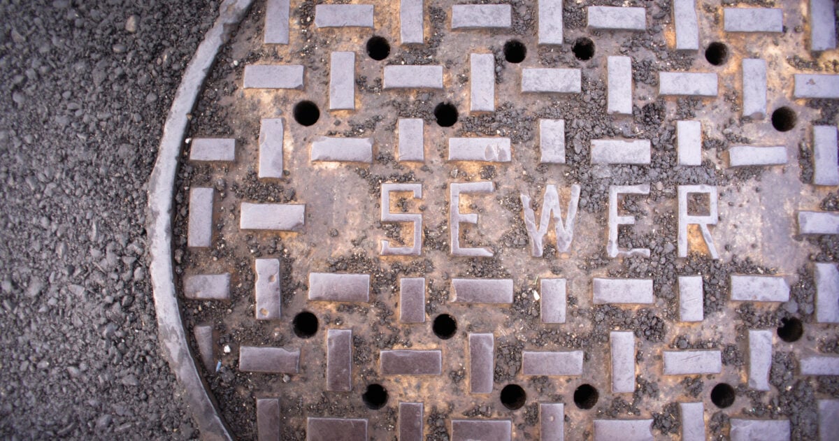 One can even find beauty in a manhole sewer cover
